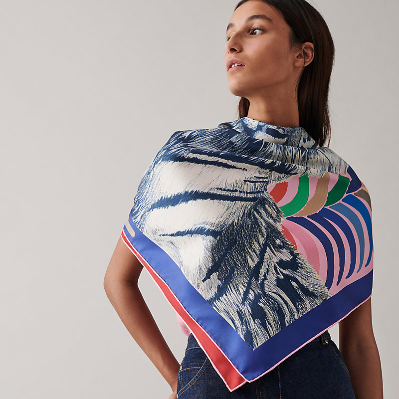 Tigre Royal double face scarf 90 | Hermès Australia